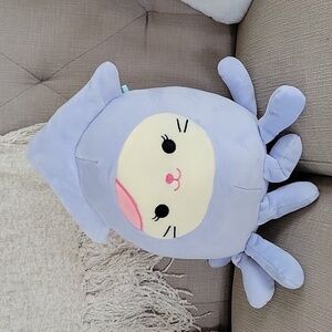 Karina the Cat dressed as a Squid SquishMallow